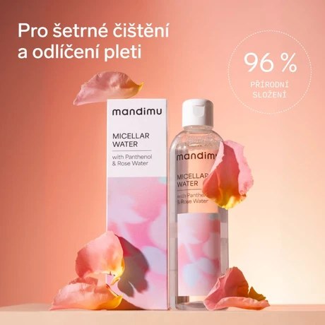 Micelární voda s panthenolem a růžovou vodou 250 ml