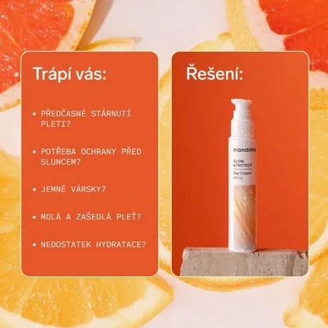 Denní krém Glow & Protect SPF 25 s vitamínem C a astaxanthinem 50 ml