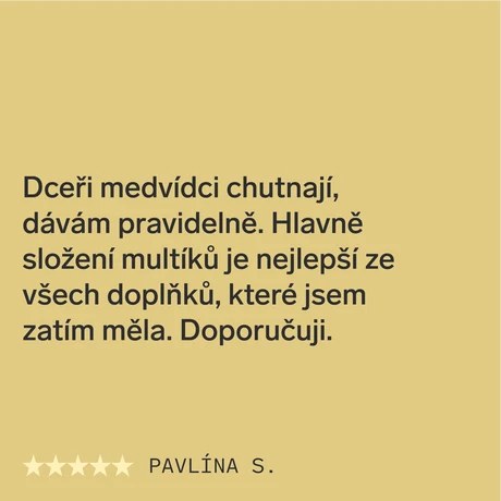 Gumoví multivit. medvídci pro děti 🐻